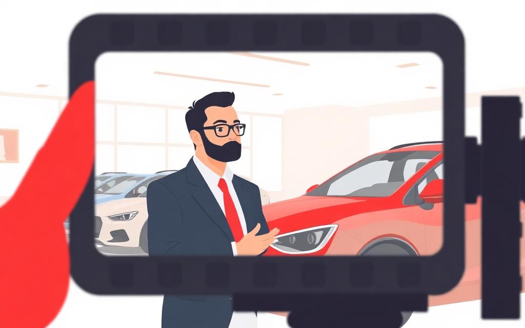 Ilustración del creativo Roadcast Rafa: Vocero · propuesta de valor United Auto
